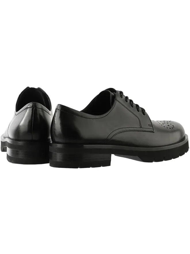 Högl Schnürschuhe^Leder-Schnürschuhe "Rocky" in Schwarz