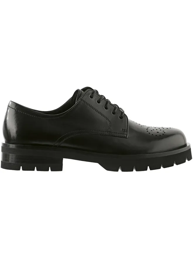 Högl Schnürschuhe^Leder-Schnürschuhe "Rocky" in Schwarz