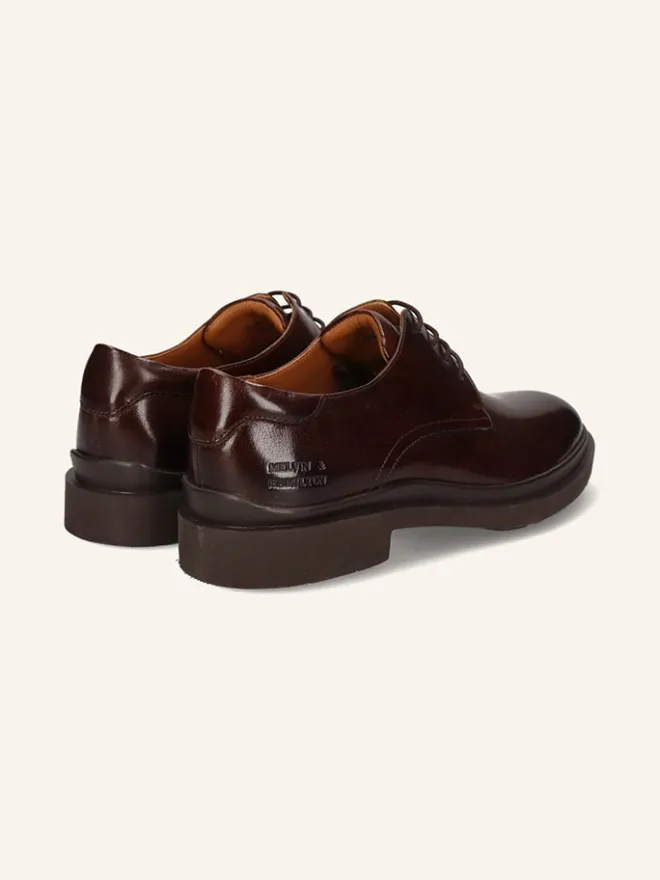 Leder-Schnürschuhe "Ron 6" in Braun>MELVIN & HAMILTON Discount