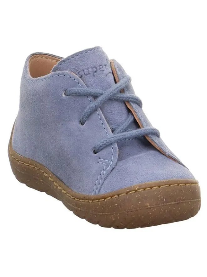 superfit Halbschuhe^Leder-Schnürschuhe "Saturnus" in Blau