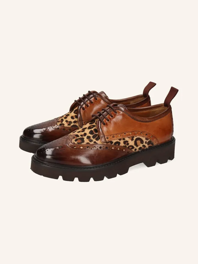 Leder-Schnürschuhe "Selina 84" in Hellbraun>MELVIN & HAMILTON Outlet