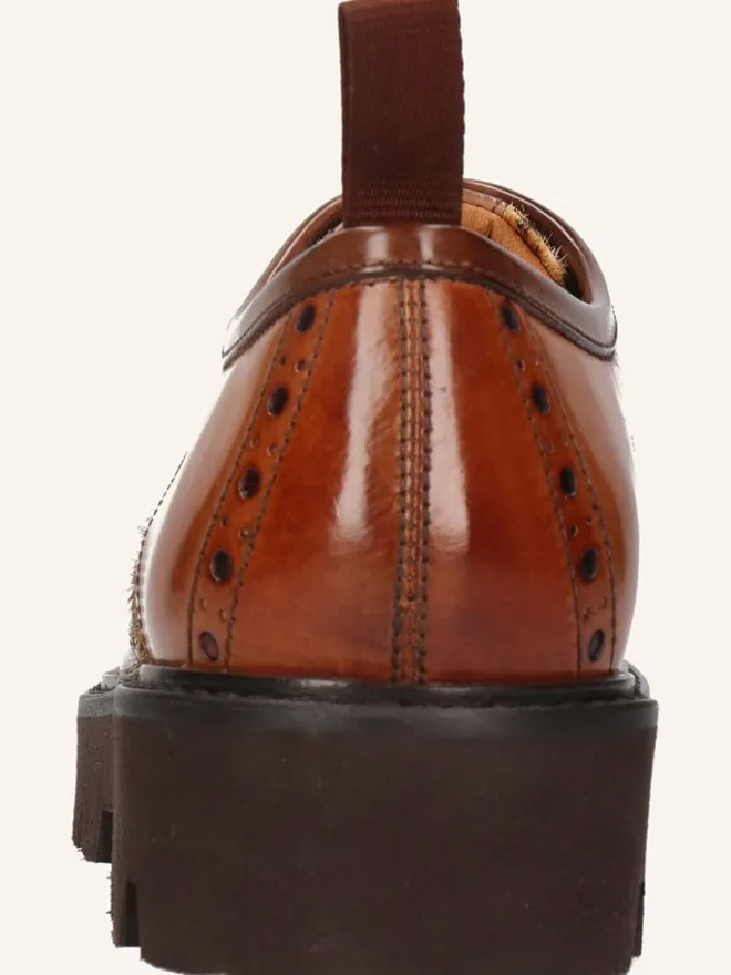Leder-Schnürschuhe "Selina 84" in Hellbraun>MELVIN & HAMILTON Outlet