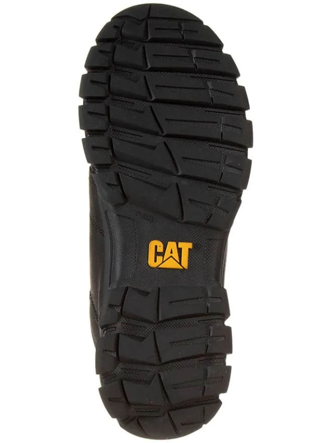 CAT Schnürschuhe|Schnürschuhe^Leder-Schnürschuhe "Threshold Chukka" in Schwarz