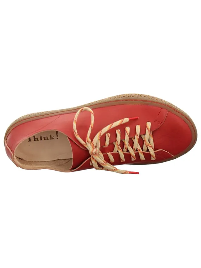 Think! Schnürschuhe^Leder-Schnürschuhe "Tjub" in Rot