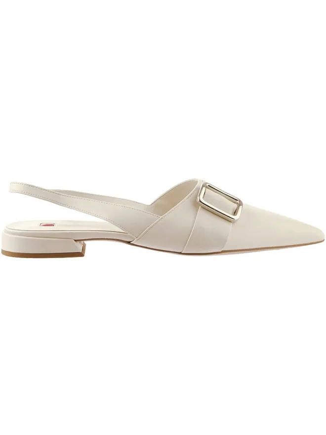 Högl Ballerinas^Leder-Slingballerinas in Creme