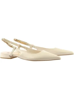 Högl Ballerinas^Leder-Slingballerinas in Creme