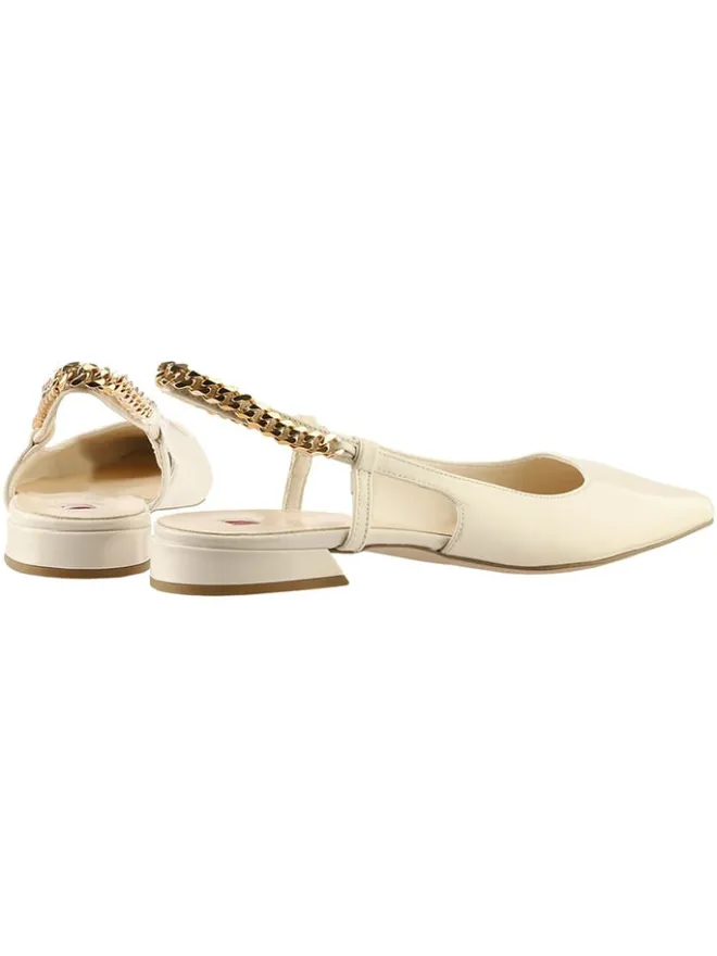Högl Ballerinas^Leder-Slingballerinas in Creme