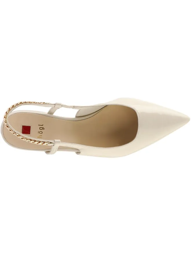 Högl Ballerinas^Leder-Slingballerinas in Creme