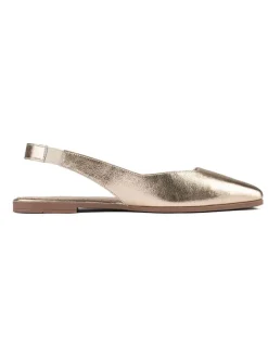 loft37 Ballerinas^Leder-Slingballerinas in Gold