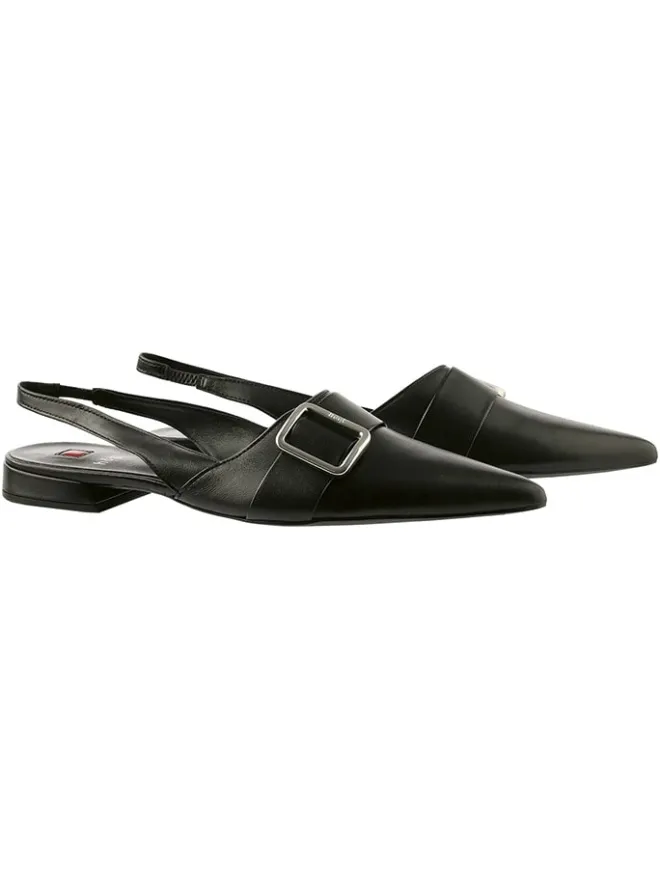 Leder-Slingballerinas in Schwarz>Högl Hot