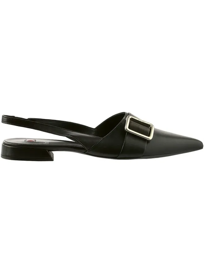Leder-Slingballerinas in Schwarz>Högl Hot