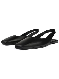 Leder-Slingballerinas in Schwarz><noscript><img width=