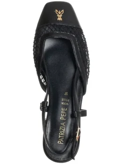 Patrizia Pepe Ballerinas^Leder-Slingballerinas in Schwarz
