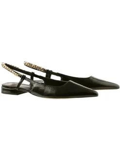 Högl Ballerinas^Leder-Slingballerinas in Schwarz