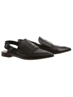 Leder-Slingballerinas "Pam" in Schwarz>Högl Discount