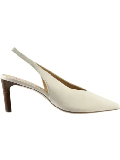 Leder-Slingpumps in Creme>Högl New