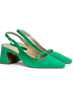 Leder-Slingpumps in Grün>LLOYD Clearance