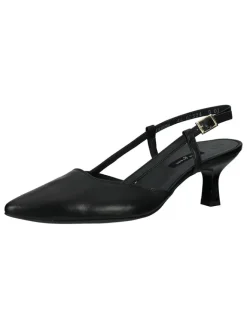 Paul Green Pumps^Leder-Slingpumps in Schwarz