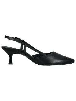 Paul Green Pumps^Leder-Slingpumps in Schwarz
