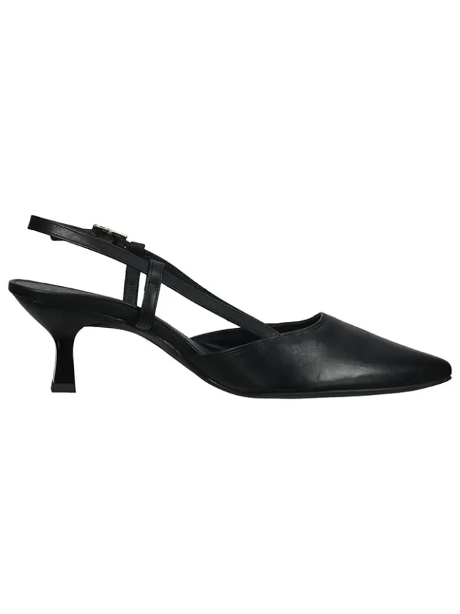 Paul Green Pumps^Leder-Slingpumps in Schwarz