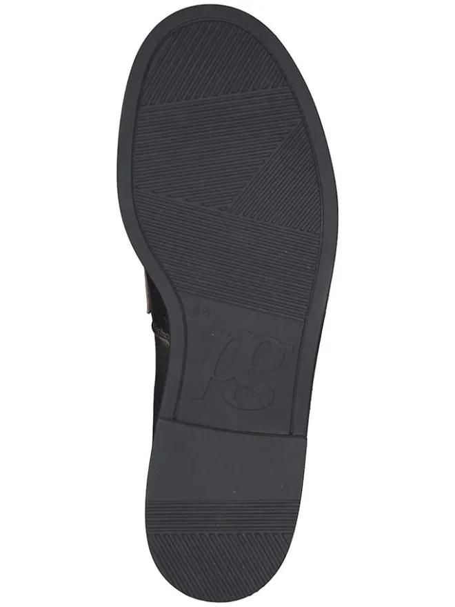 Paul Green Halbschuhe^Leder-Slipper in Braun/ Gold