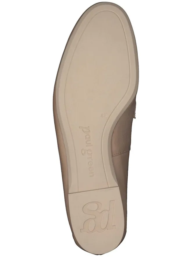 Paul Green Halbschuhe^Leder-Slipper in Hellbraun