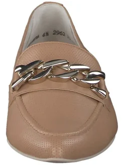Paul Green Halbschuhe^Leder-Slipper in Hellbraun