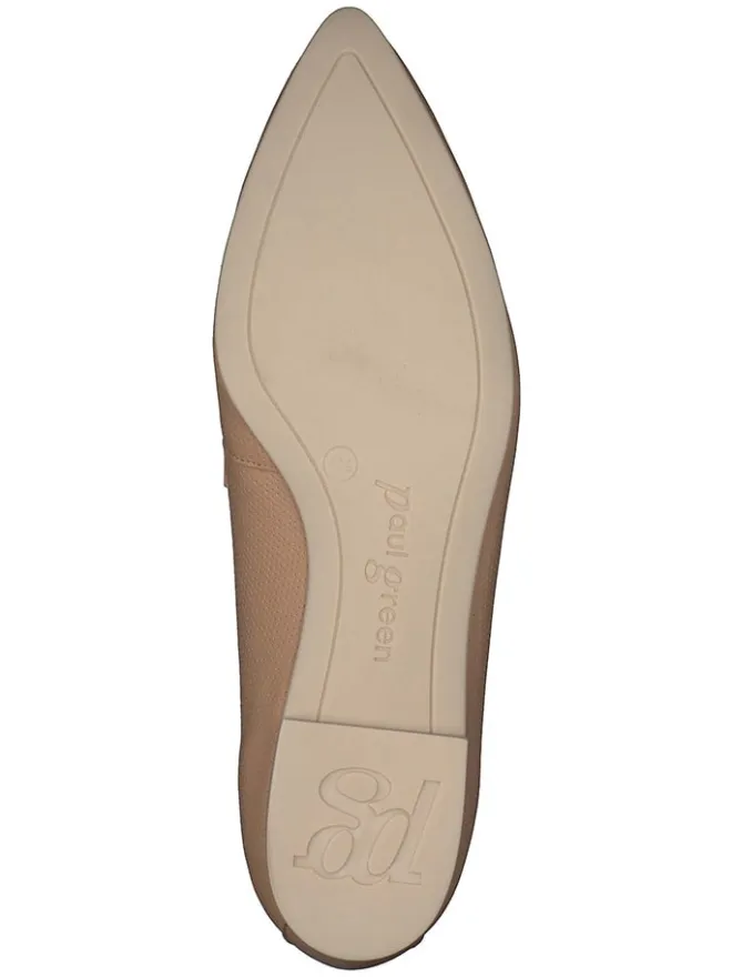 Paul Green Halbschuhe^Leder-Slipper in Hellbraun