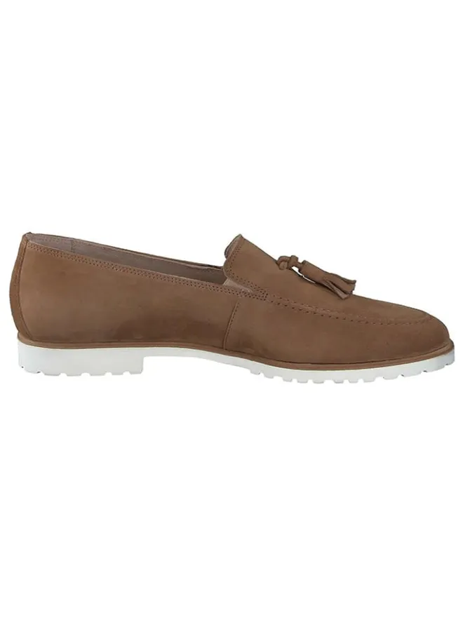 Paul Green Halbschuhe^Leder-Slipper in Hellbraun