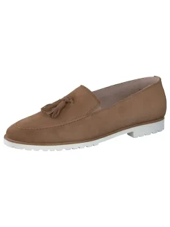 Paul Green Halbschuhe^Leder-Slipper in Hellbraun