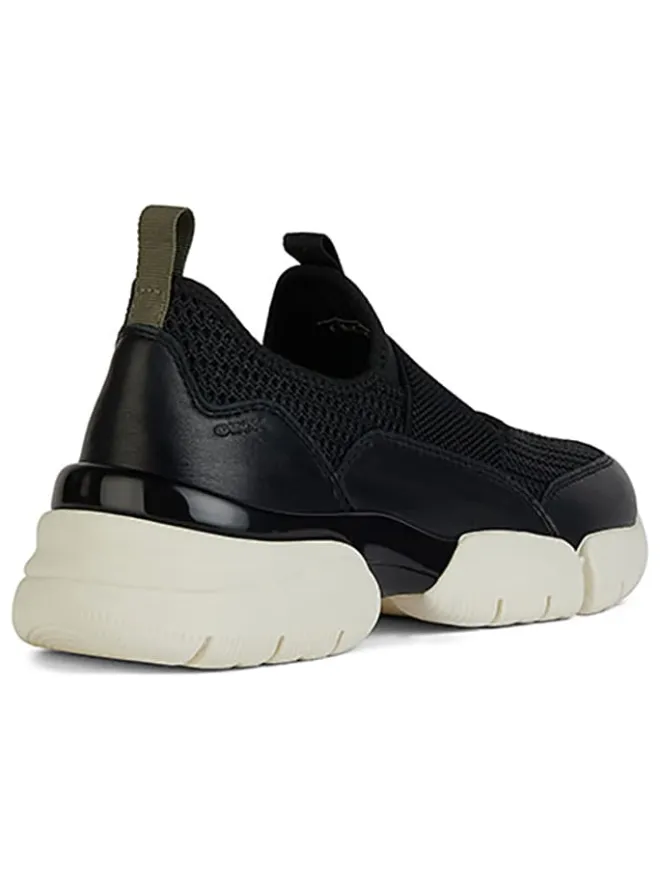 Leder-Slipper "Adacter" in Schwarz>Geox New