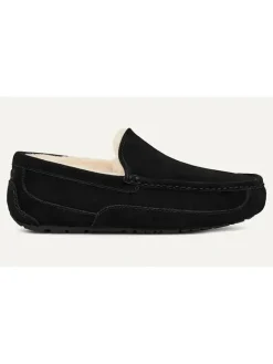UGG Halbschuhe^Leder-Slipper "Ascot" in Schwarz