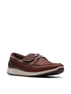Leder-Slipper "ATL Sail Go" in Braun>Clarks Online