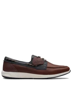 Leder-Slipper "ATL Sail Go" in Braun>Clarks Online