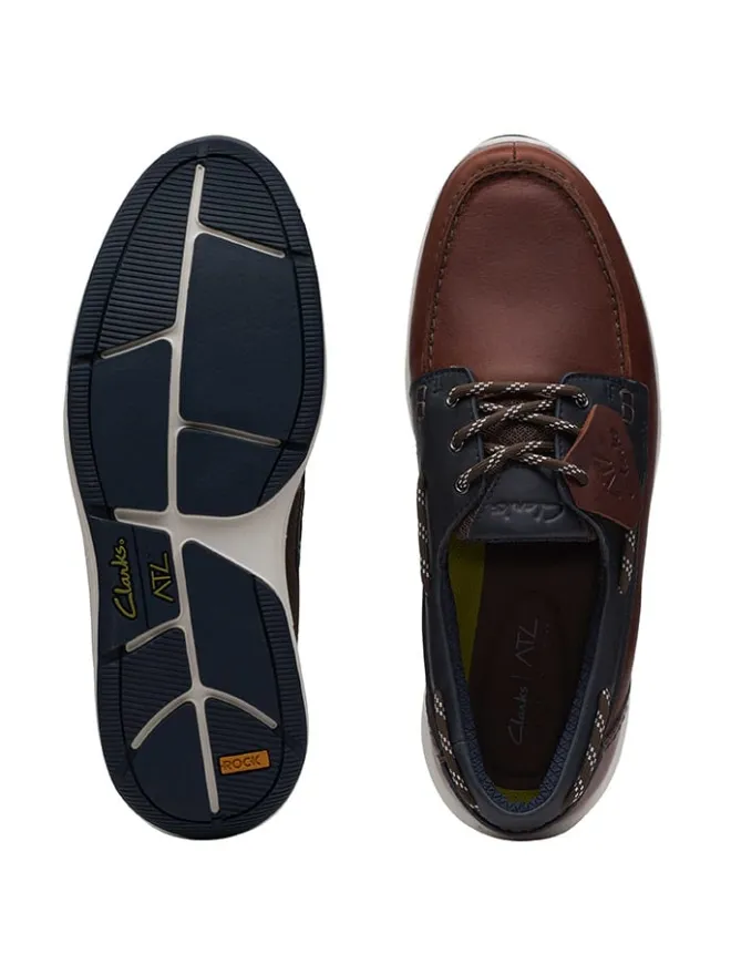 Leder-Slipper "ATL Sail Go" in Braun>Clarks Online