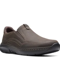 Leder-Slipper "Pro Step" in Beige/ Grau>Clarks New