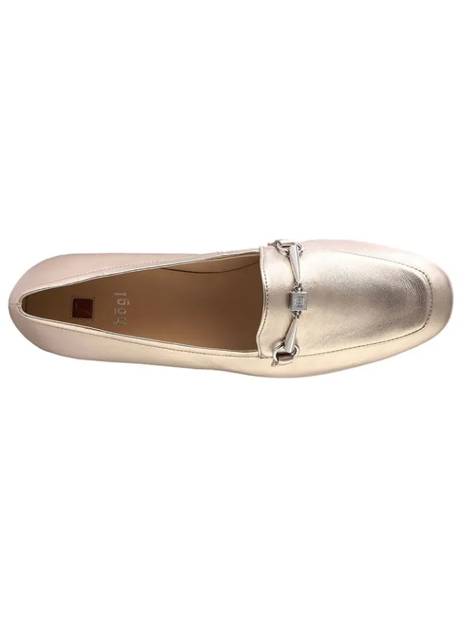 Högl Halbschuhe^Leder-Slipper "Close" in Gold