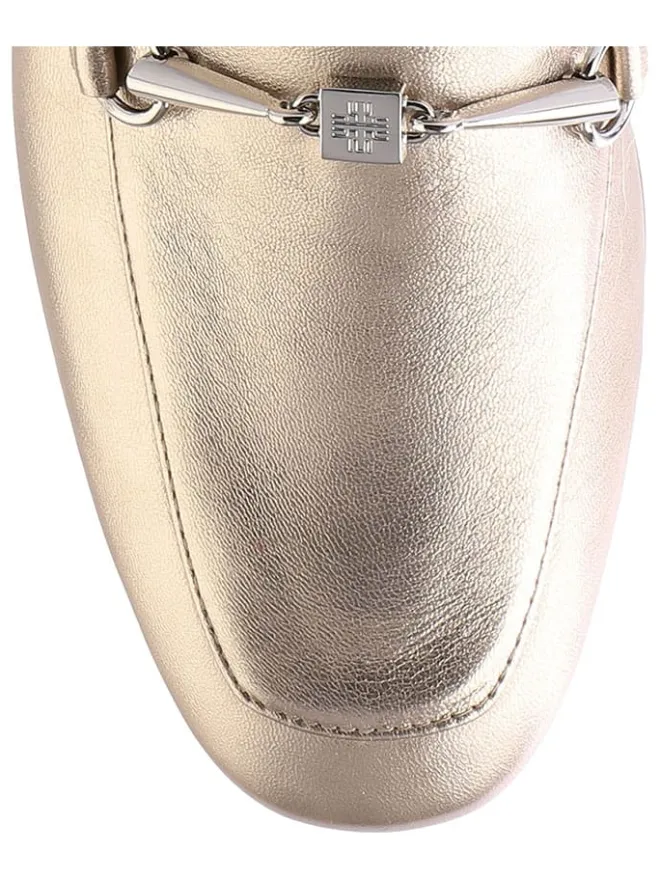 Högl Halbschuhe^Leder-Slipper "Close" in Gold