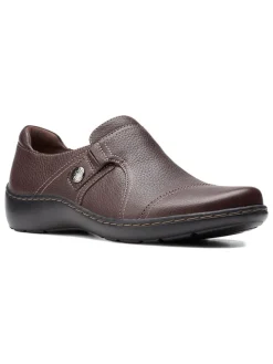 Leder-Slipper "Cora Poppy" in Braun>Clarks