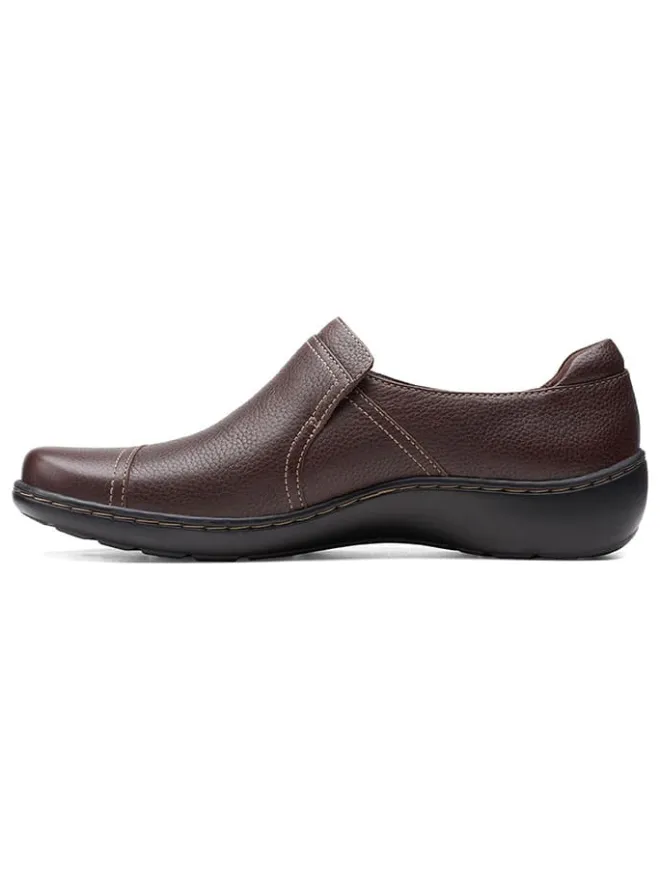 Leder-Slipper "Cora Poppy" in Braun>Clarks