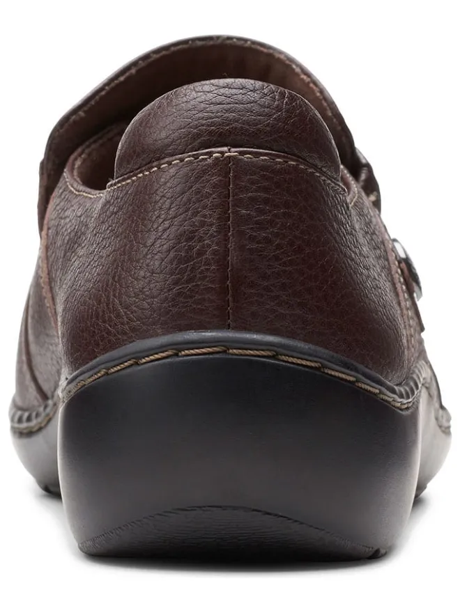 Leder-Slipper "Cora Poppy" in Braun>Clarks