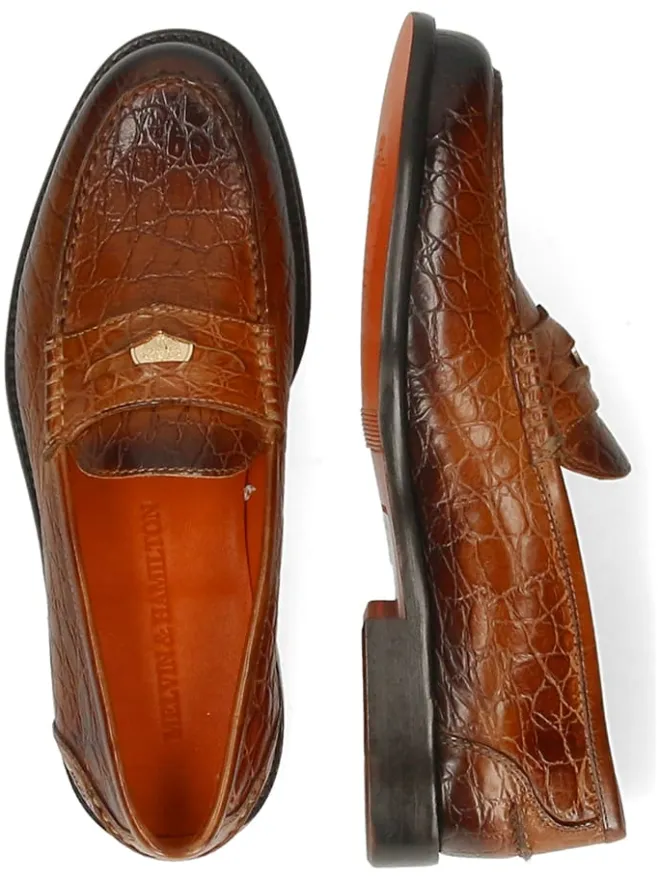 MELVIN & HAMILTON Halbschuhe^Leder-Slipper "Gianna 3" in Hellbraun