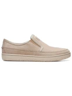 Clarks Halbschuhe^Leder-Slipper "Hodson" in Beige