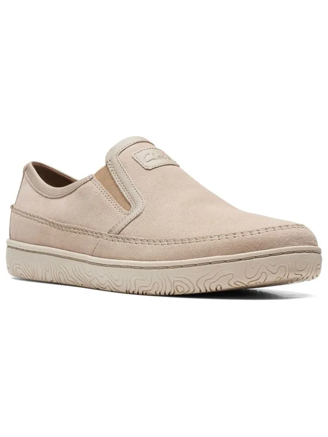 Clarks Halbschuhe^Leder-Slipper "Hodson" in Beige