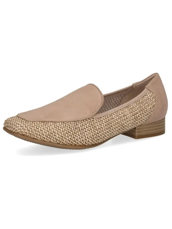 Caprice Halbschuhe^Leder-Slipper in Beige