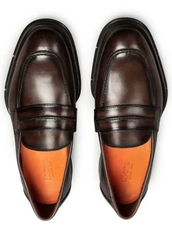 LLOYD Halbschuhe^Leder-Slipper in Braun