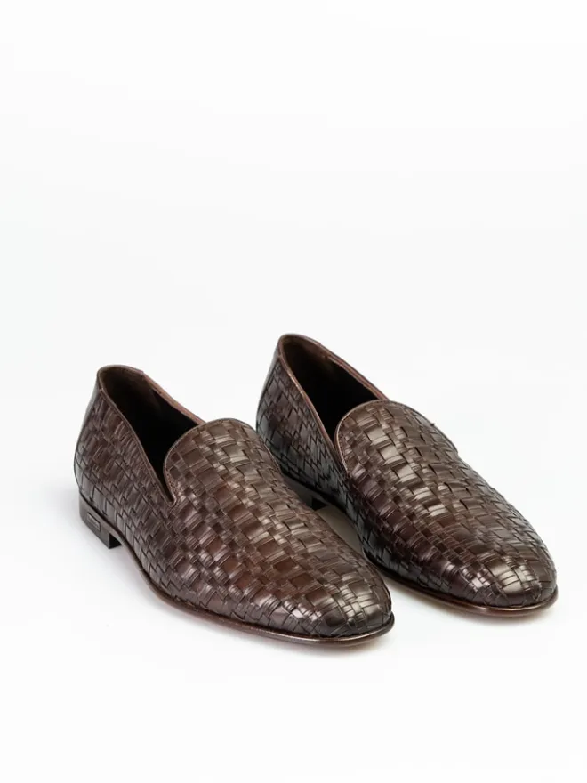Leder-Slipper in Braun>Baldinini Hot