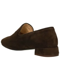 Wojas Halbschuhe^Leder-Slipper in Braun