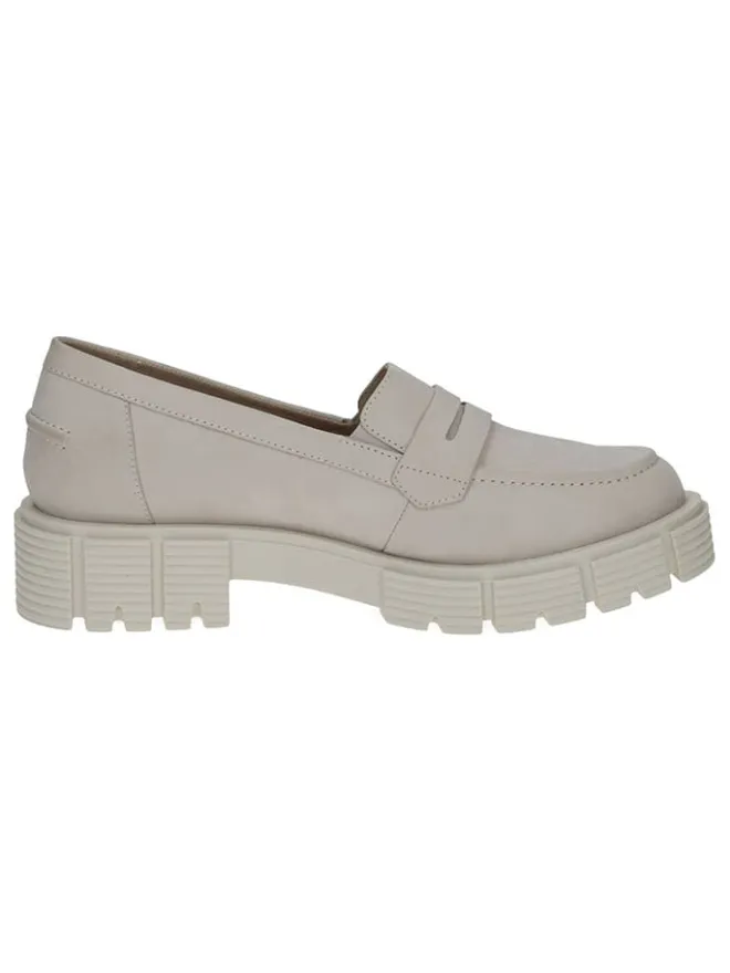 Leder-Slipper in Creme>Caprice Online