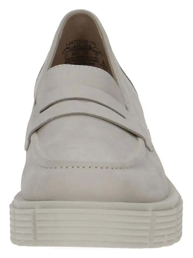 Leder-Slipper in Creme>Caprice Online